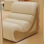 Кресло мягкое без подлкотников White Sheepskin Armchair варинант исполнения - 1 | Loft Concept в Грозном