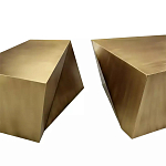 Комплект из 2-х дизайнерский журнальных столов геометрической формы Ribefyk варинант исполнения - 1 | Loft Concept в Грозном