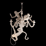 Люстра с тремя фигурами обезьян с лампочками в руках белого цвета Hanging Monkey варинант исполнения - 2 | Loft Concept в Грозном