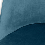 Барный стул вращающийся со спинкой Синий Велюр Vendramin Chair варинант исполнения - 4 | Loft Concept в Грозном