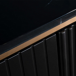 Комод черный округлой формы с рельефным фасадом Black Cut варинант исполнения - 4 | Loft Concept в Грозном