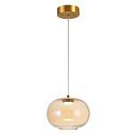 Подвесной светильник с янтарным рифленым стеклянным плафоном Ferm Living варинант исполнения - 1 | Loft Concept в Грозном