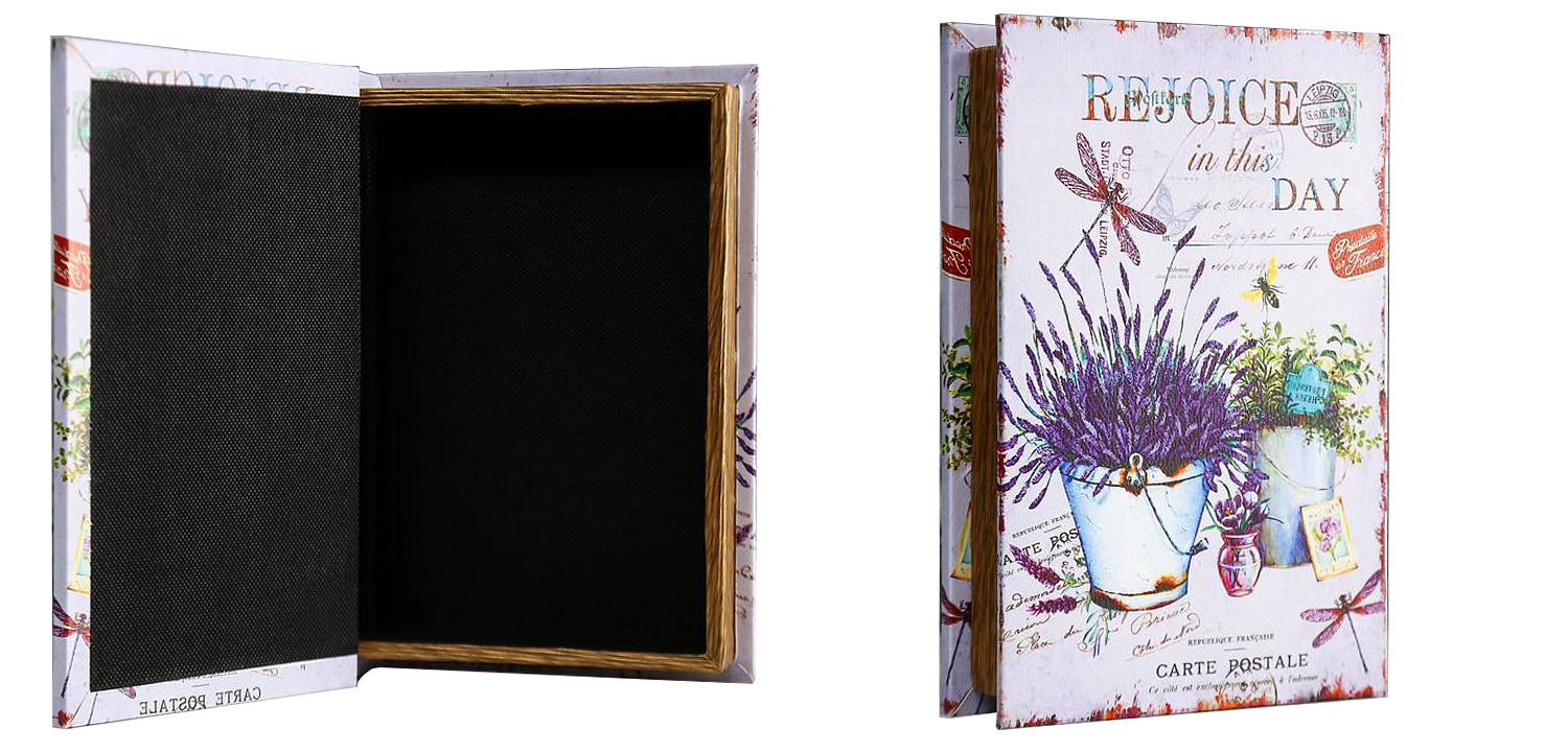 Шкатулка-книга Lavender Mirror Book Box Шкатулка-книга Lavender Mirror Book Box - Loft-Concept в Грозном