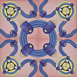 Плитка дизайнерская с узором Дива варинант исполнения - 1 | Loft Concept в Грозном