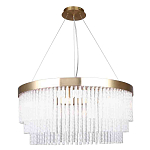 Люстра подвесная со стеклянными подвесками в виде перекрученных трубочек Nembus варинант исполнения - 1 | Loft Concept в Грозном