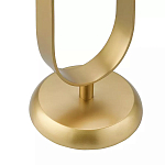 Столик приставной с овальным золотым основанием Oval Gold Base варинант исполнения - 3 | Loft Concept в Грозном