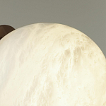 Настенно-потолочный светильник с плафоном в форме шара из алебастра Cryptocrystalline Stone варинант исполнения - 6 | Loft Concept в Грозном