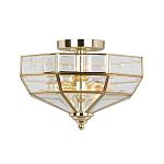 Потолочный светильник шестигранной формы с прозрачными стеклянным плафоном Elstead Lighting варинант исполнения - 9 | Loft Concept в Грозном