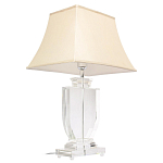 Настольная лампа хрустальная с бежевым абажуром Perfect варинант исполнения - 2 | Loft Concept в Грозном