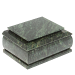 Шкатулка с зеркалом из натурального камня змеевик Stone Casket варинант исполнения - 1 | Loft Concept в Грозном