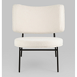 Мини-кресло District Lounge букле белый варинант исполнения - 4 | Loft Concept в Грозном