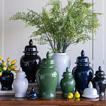 Ваза с крышкой однотонная Высота 31 см Chinoiserie Ceramics варинант исполнения - 4 | Loft Concept в Грозном