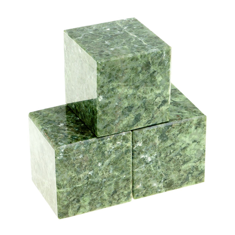Камни для охлаждения виски из натурального камня жадеит Natural Stone Cube Зеленый Камни для охлаждения виски из натурального камня жадеит Natural Stone Cube Зеленый в Грозном | Loft Concept