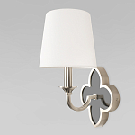 Бра с белым текстильным абажуром и фигурным основанием с зеркальной вставкой Vitorino варинант исполнения - 20 | Loft Concept в Грозном