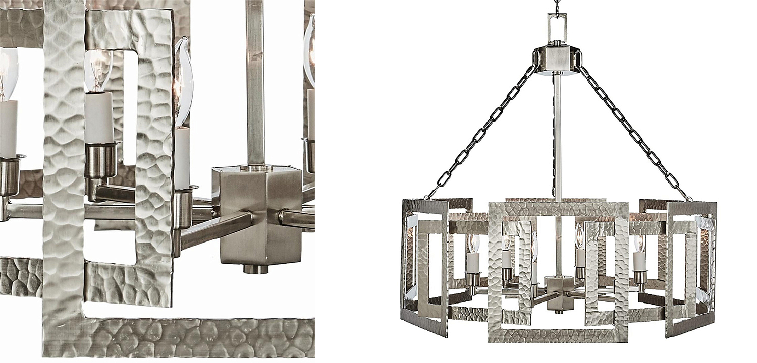 Люстра Textured Cage Pendant Lamp Silver Chandelier Люстра Textured Cage Pendant Lamp Silver Chandelier - Loft-Concept в Грозном