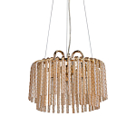 Люстра с подвесными рифлеными стеклянными трубками Nembus варинант исполнения - 1 | Loft Concept в Грозном