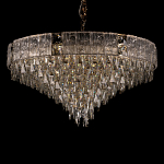 Люстра с каскадом из прозрачного хрусталя Constant Sparks варинант исполнения - 11 | Loft Concept в Грозном