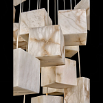 Люстра подвесная с квадратными плафонами из натурального камня Glowing Spheres варинант исполнения - 4 | Loft Concept в Грозном