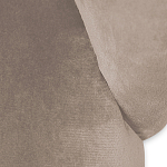 Барный стул со спинкой и металлической подставкой на 4-х деревянных ножках Бежевый Велюр Vendramin Chair варинант исполнения - 4 | Loft Concept в Грозном