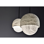 Подвесной светильник светодиодный с плафоном сферической формы Stone Helios варинант исполнения - 3 | Loft Concept в Грозном