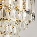 Люстра многоярусная с овальными прозрачными подвесками 36 см Harmonica варинант исполнения - 4 | Loft Concept в Грозном