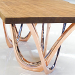 Обеденный стол прямоугольный с фигурными ножками G-table варинант исполнения - 3 | Loft Concept в Грозном