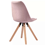Стул мягкий с высокой спинкой на деревянных ножках Chair Dusty Pink варинант исполнения - 3 | Loft Concept в Грозном