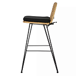 Стул барный с ротанговым плетением Half Bar Chair with Wicker без подлокотников варинант исполнения - 2 | Loft Concept в Грозном