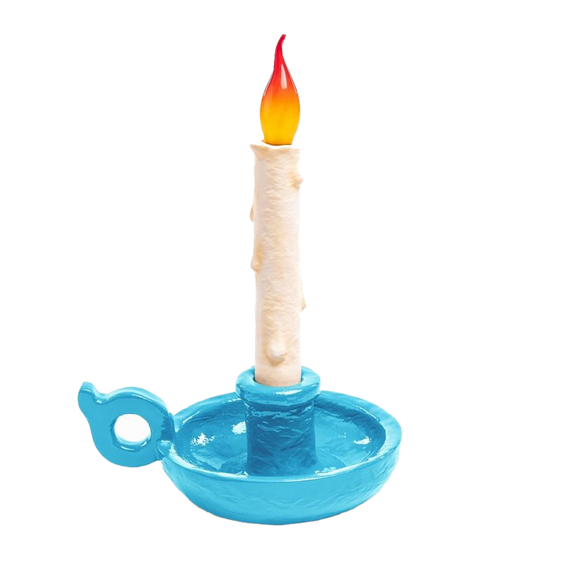 Настольная лампа Seletti Bugia light blue Белый Голубой Настольная лампа Seletti Bugia light blue Белый Голубой в Грозном | Loft Concept