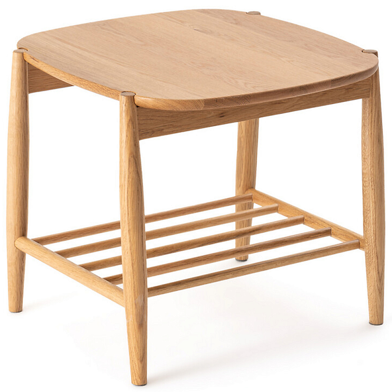 Приставной стол из массива дуба Reyer Side Table Золотой дуб Приставной стол из массива дуба Reyer Side Table Золотой дуб в Грозном | Loft Concept