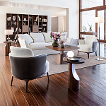 Приставной столик из массива дерева Walnut варинант исполнения - 9 | Loft Concept в Грозном