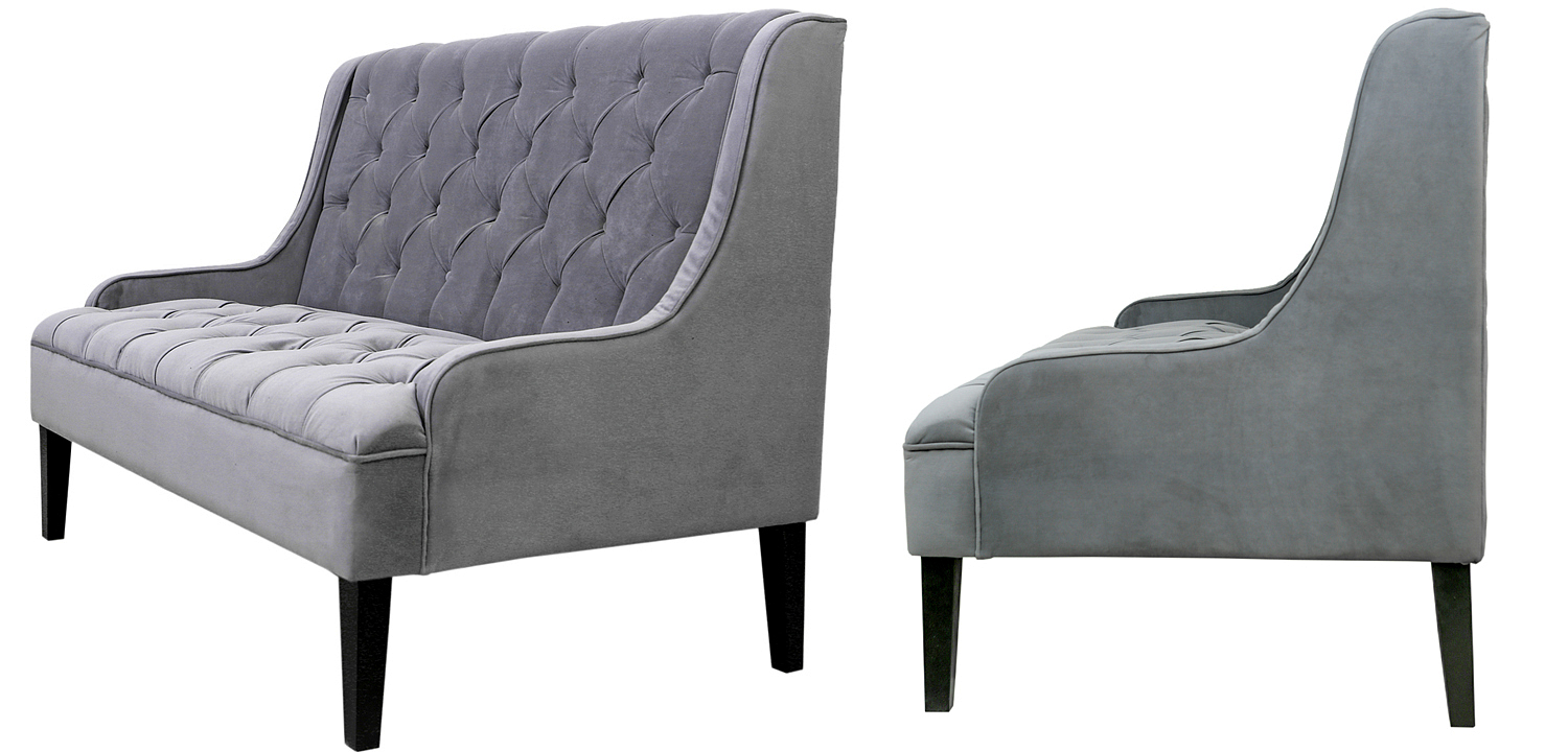 Диван Folket Sofa velour gray Диван Folket Sofa velour gray - Loft-Concept в Грозном