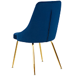Стул в темно-синей велюровой обивке Ward Dark Blue Velour Chair варинант исполнения - 4 | Loft Concept в Грозном