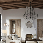 Бра с двумя тканевыми абажурами в форме цилиндра Prerequisites варинант исполнения - 4 | Loft Concept в Грозном