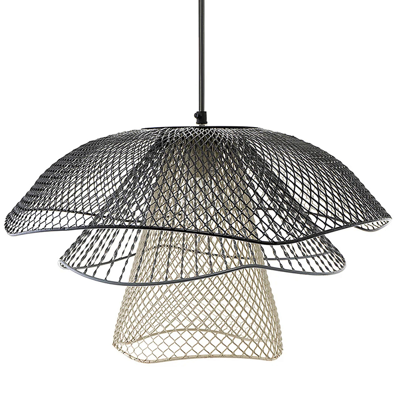 Подвесной светильник Black Grey Mesh Lampshade Hanging Lamp Черный Серый Бежевый Подвесной светильник Black Grey Mesh Lampshade Hanging Lamp Черный Серый Бежевый в Грозном | Loft Concept