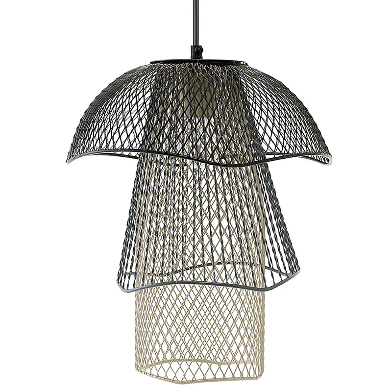 Подвесной светильник Black Grey Mesh Tube Lampshade Hanging Lamp Черный Серый Бежевый Подвесной светильник Black Grey Mesh Tube Lampshade Hanging Lamp Черный Серый Бежевый в Грозном | Loft Concept