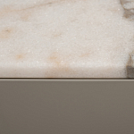 Тумба под телевизор серая с мраморной столешницей Uniqueness Marble варинант исполнения - 6 | Loft Concept в Грозном