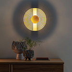 Бра в виде металлического диска Amadis Gold Wall Lamp варинант исполнения - 8 | Loft Concept в Грозном