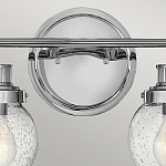 Бра для ванных комнат с прозрачным шарообразным плафоном из стекла с пузырьками на круглом основании Hinkley варинант исполнения - 17 | Loft Concept в Грозном