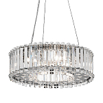 Люстра подвесная круглая с множеством вертикальных прямоугольных кристаллов Kichler варинант исполнения - 1 | Loft Concept в Грозном