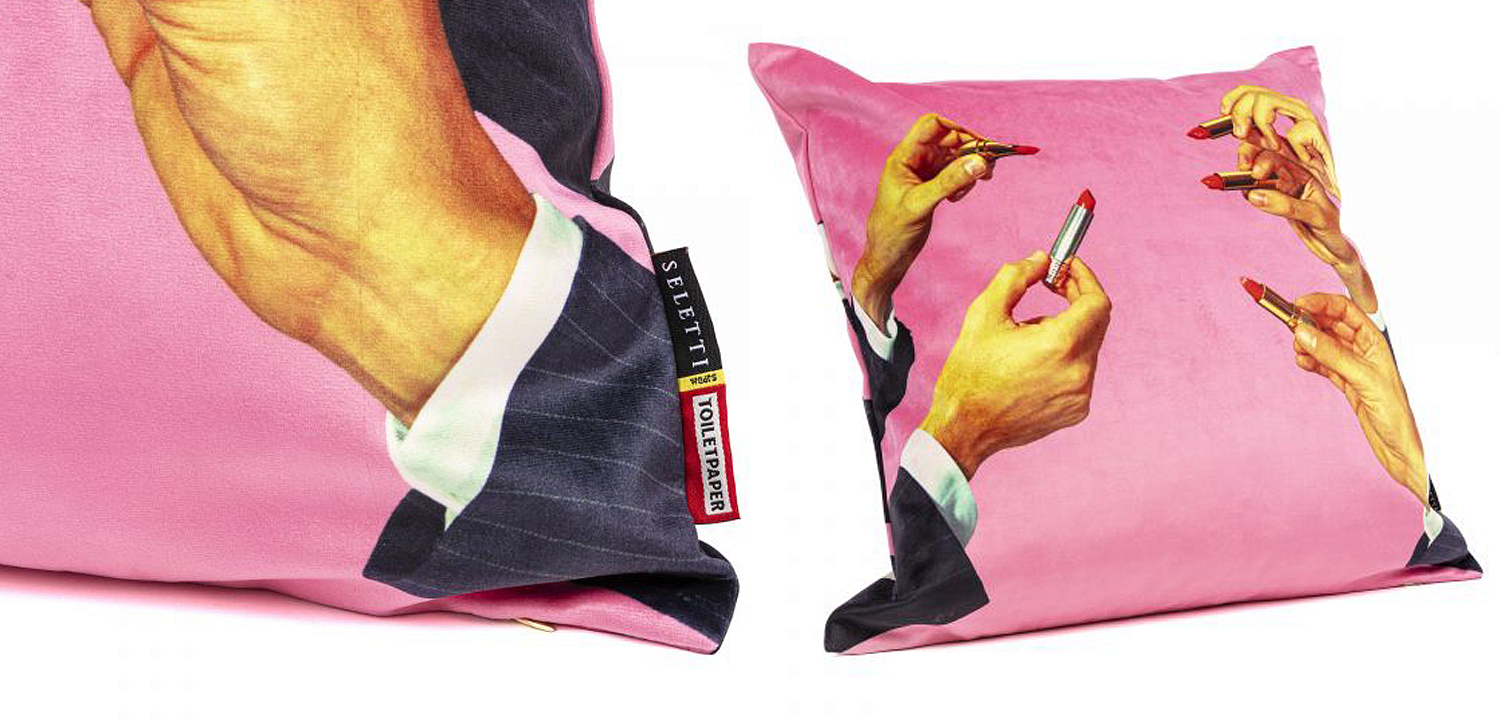 Подушка Seletti Cushion Pink Lipstick Подушка Seletti Cushion Pink Lipstick - Loft-Concept в Грозном