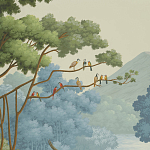 Обои ручная роспись African Savannah Eden варинант исполнения - 2 | Loft Concept в Грозном