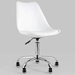 Офисный стул на металлическом основании EGGERY White пластик варинант исполнения - 2 | Loft Concept в Грозном