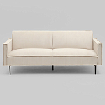 Диван современный вельветовый прямой Worcester Молочный варинант исполнения - 2 | Loft Concept в Грозном