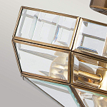 Потолочный светильник шестигранной формы с прозрачными стеклянным плафоном Elstead Lighting варинант исполнения - 4 | Loft Concept в Грозном