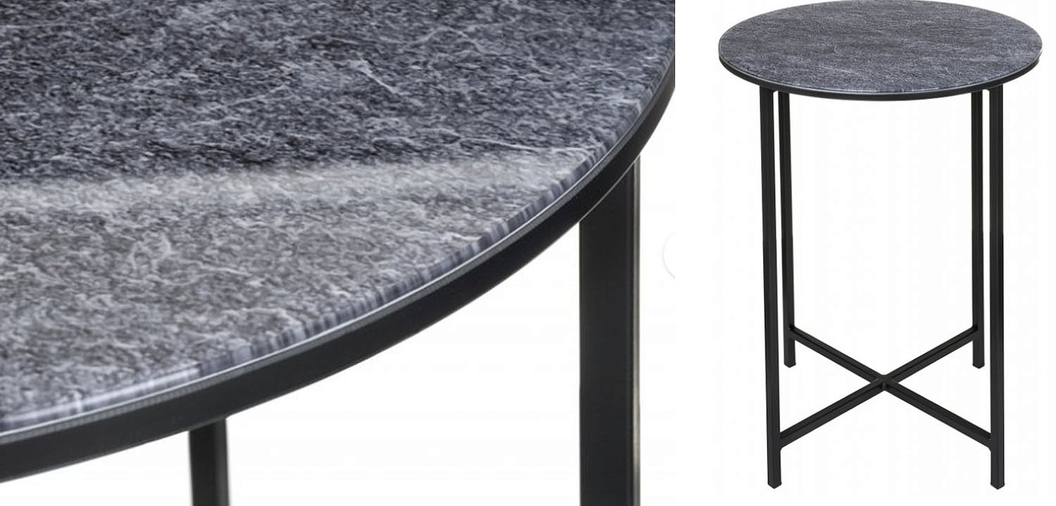 Приставной стол Zermatt Side Table round gray Приставной стол Zermatt Side Table round gray - Loft-Concept в Грозном