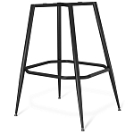 Барный стул со спинкой и подлокотниками на 4-х металлических ножках Douglas Rhombus Синий Велюр варинант исполнения - 5 | Loft Concept в Грозном