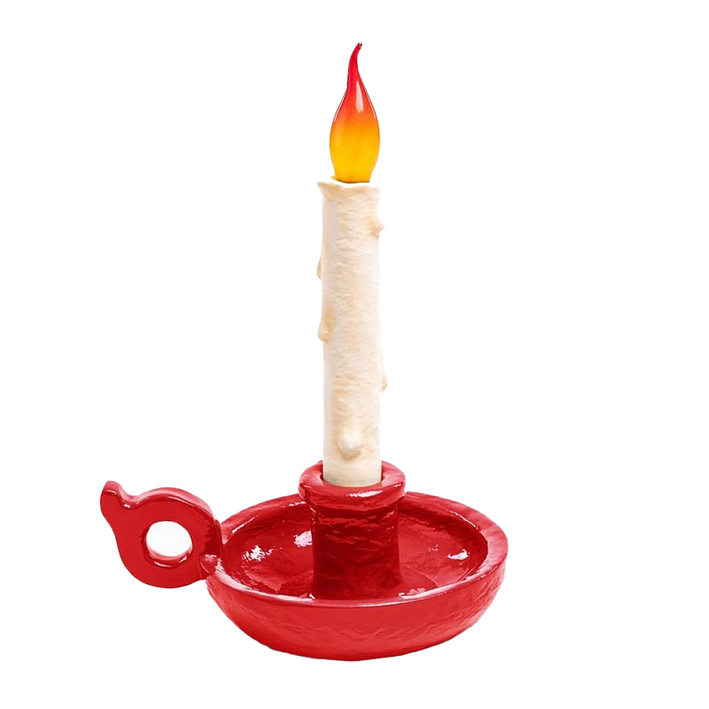 Настольная лампа Seletti Bugia red Белый Красный Настольная лампа Seletti Bugia red Белый Красный в Грозном | Loft Concept