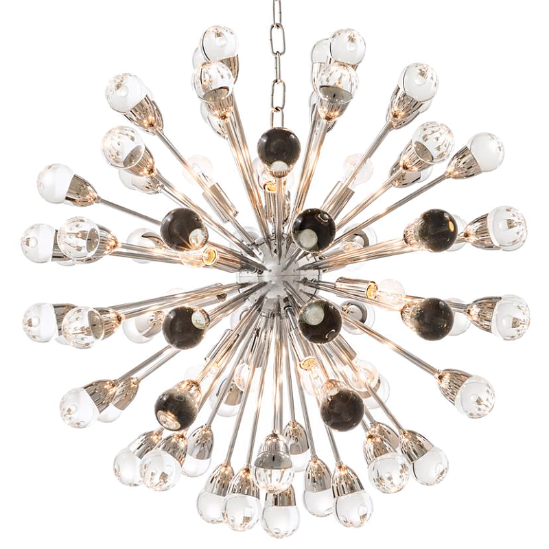 Люстра Chandelier Antares L Nickel Никель Прозрачный Люстра Chandelier Antares L Nickel Никель Прозрачный в Грозном | Loft Concept
