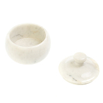 Сахарница из натурального камня Мрамор Белый Stone Sugar Bowls варинант исполнения - 3 | Loft Concept в Грозном